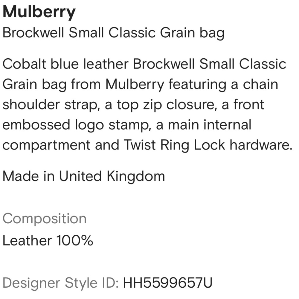 NWT Mulberry Brockwell Leather Bag - Picture 9 of 9